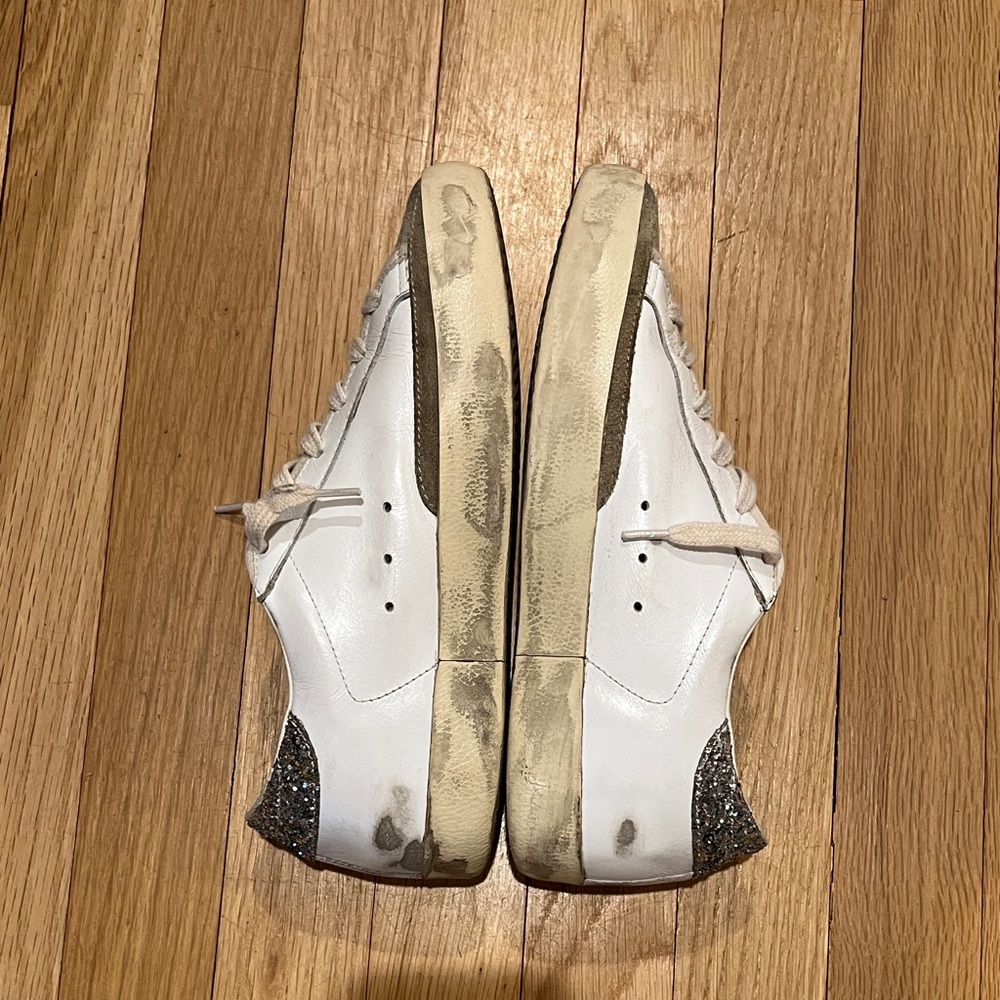 Golden Goose White and Gray Sneakers - Picture 2 of 8